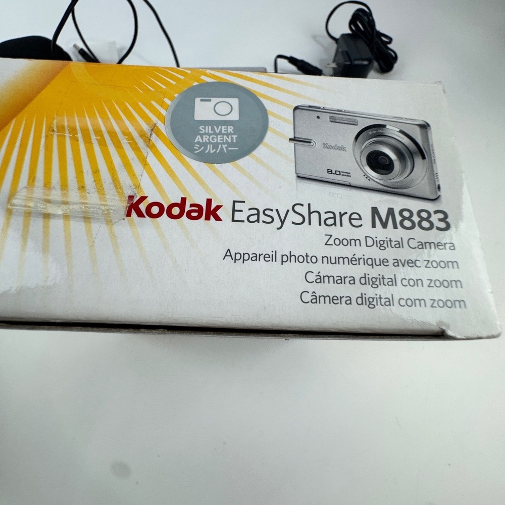 Kodak EasyShare M883 8MP Digital Camera Bundle Case Charger Battery No SD Tested - Picture 12 of 14
